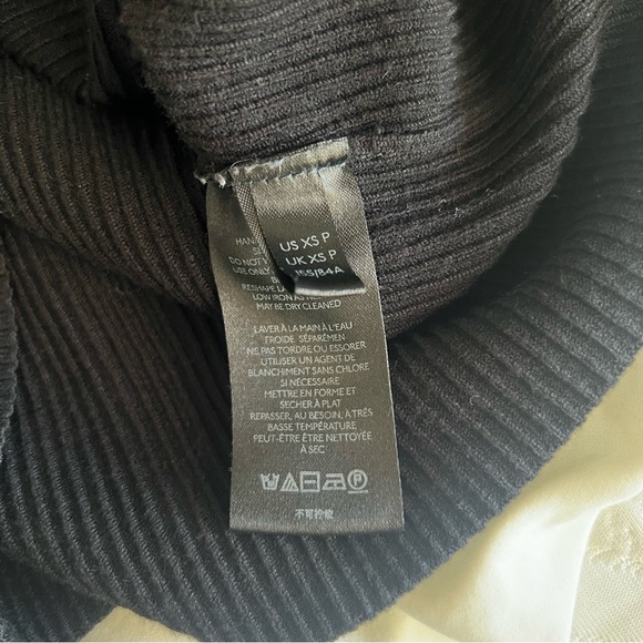 Maeve Black Thea Ribbed V-Neck Pullover Sweater Size XSP - Picture 5 of 6